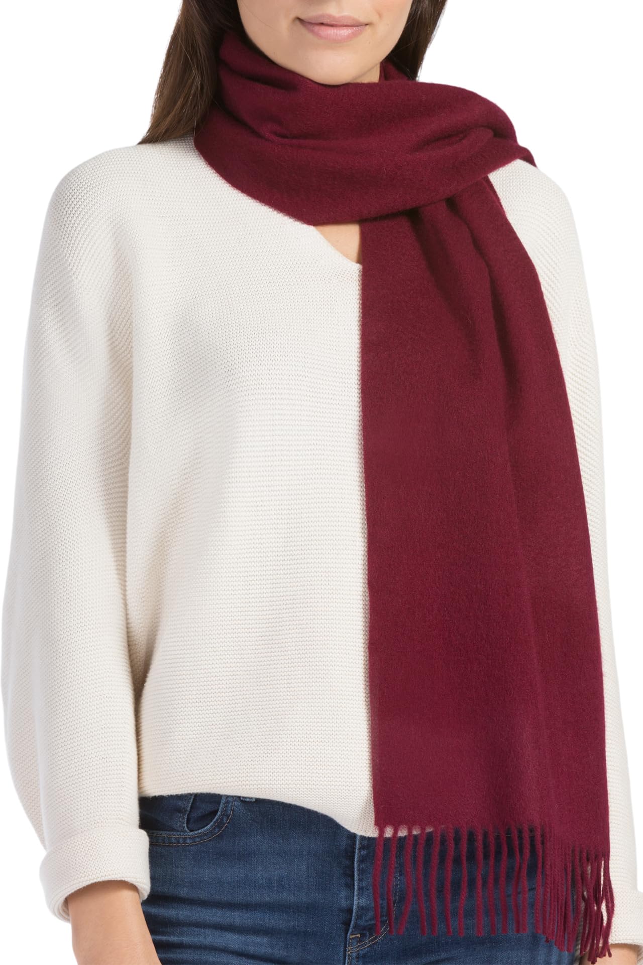 Fishers Finery Women's 100% Pure Cashmere Winter Scarf