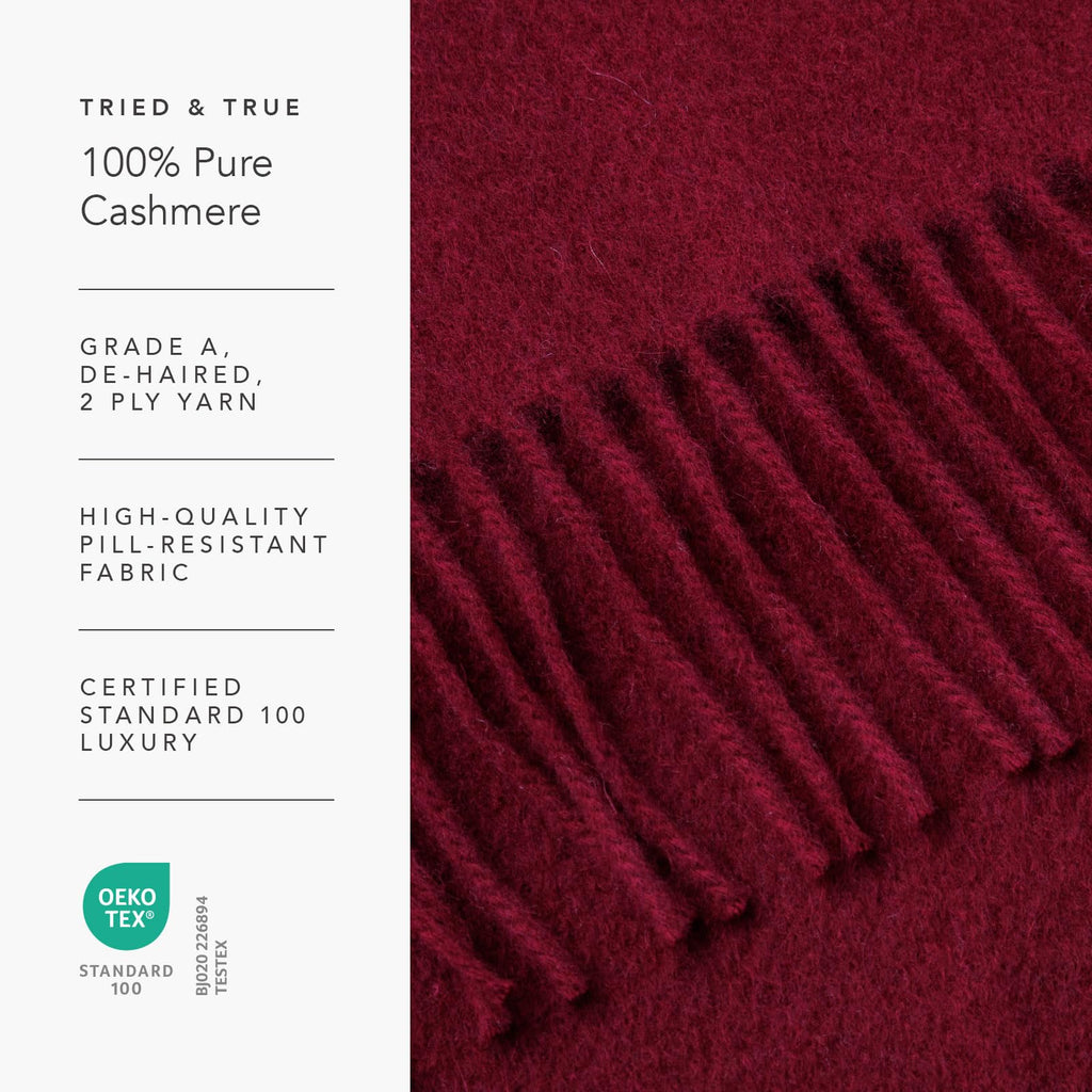 Fishers Finery Women's 100% Pure Cashmere Winter Scarf