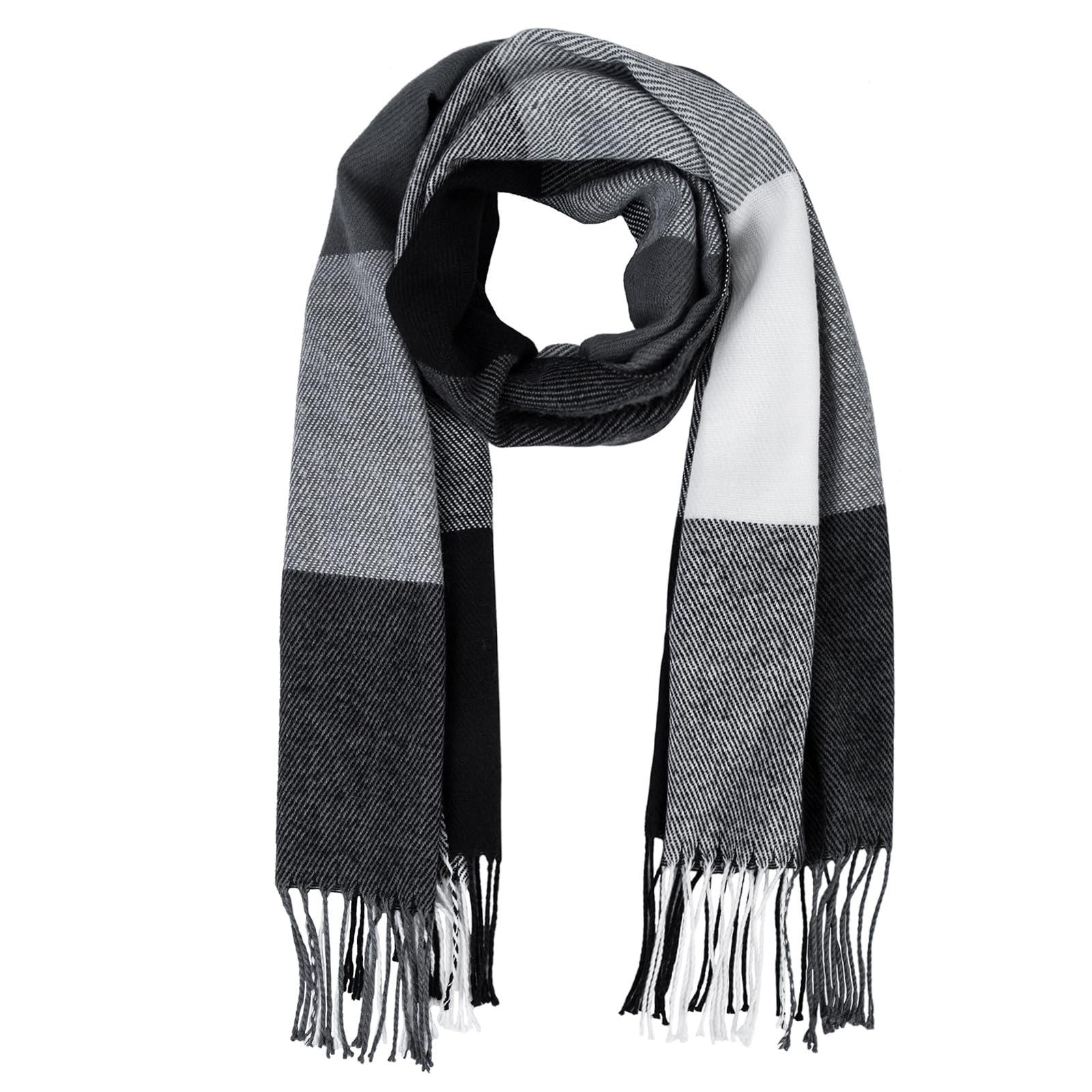 YSense Winter Scarf for Women, Fashion Long Plaid Scarves Warm Big Tartan Blanket Wrap Shawl Ladies Gifts