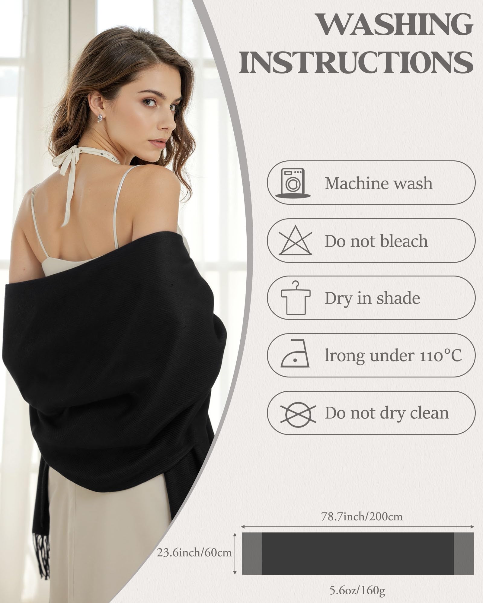 YSense Winter Scarf for Women, Fashion Long Plaid Scarves Warm Big Tartan Blanket Wrap Shawl Ladies Gifts