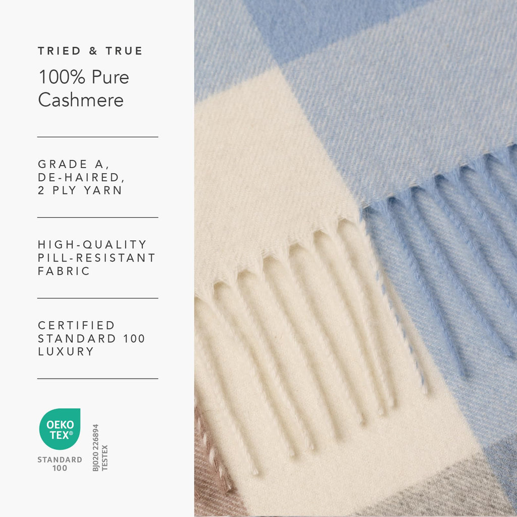 Fishers Finery Women's 100% Pure Cashmere Winter Scarf