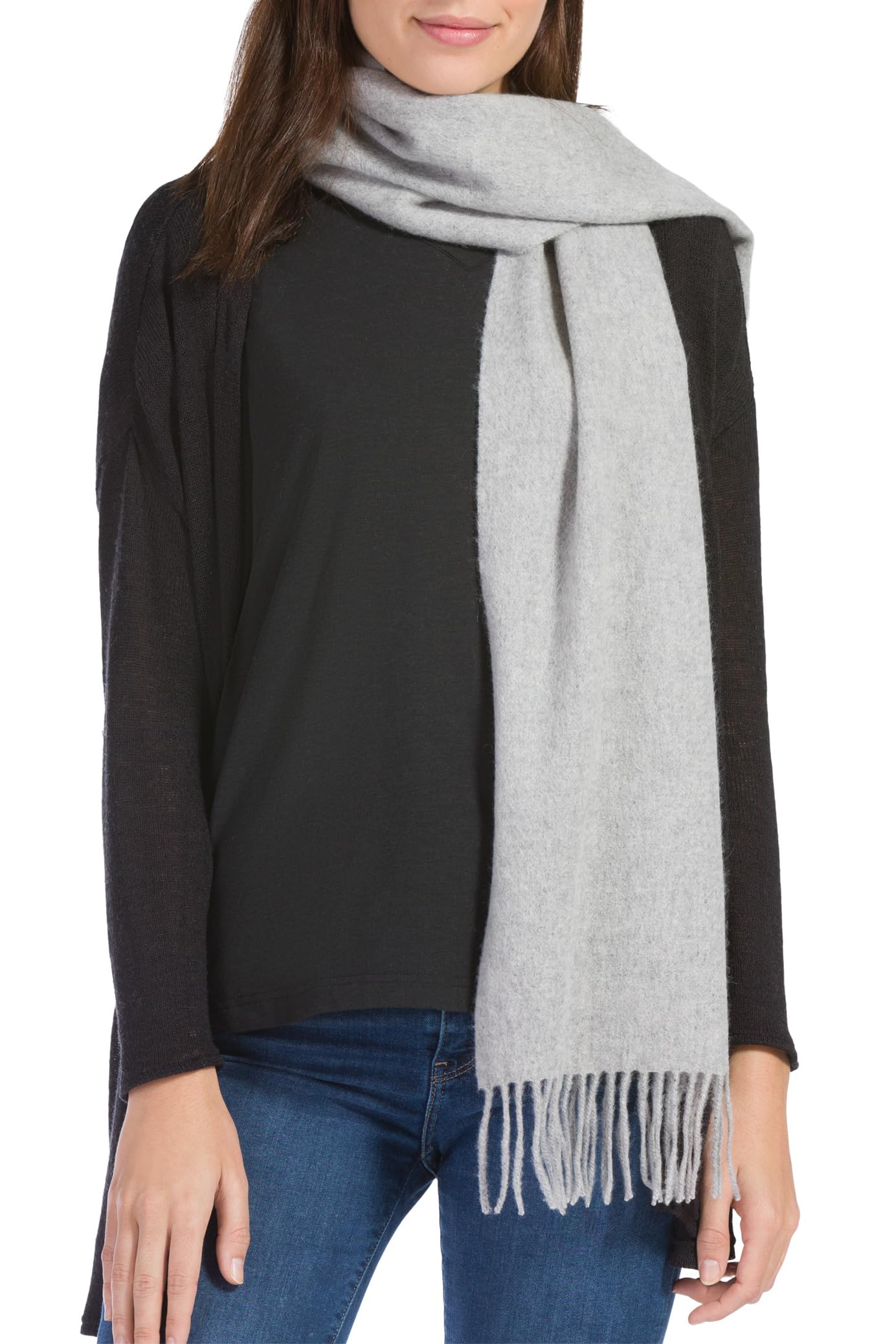 Fishers Finery Women's 100% Pure Cashmere Winter Scarf