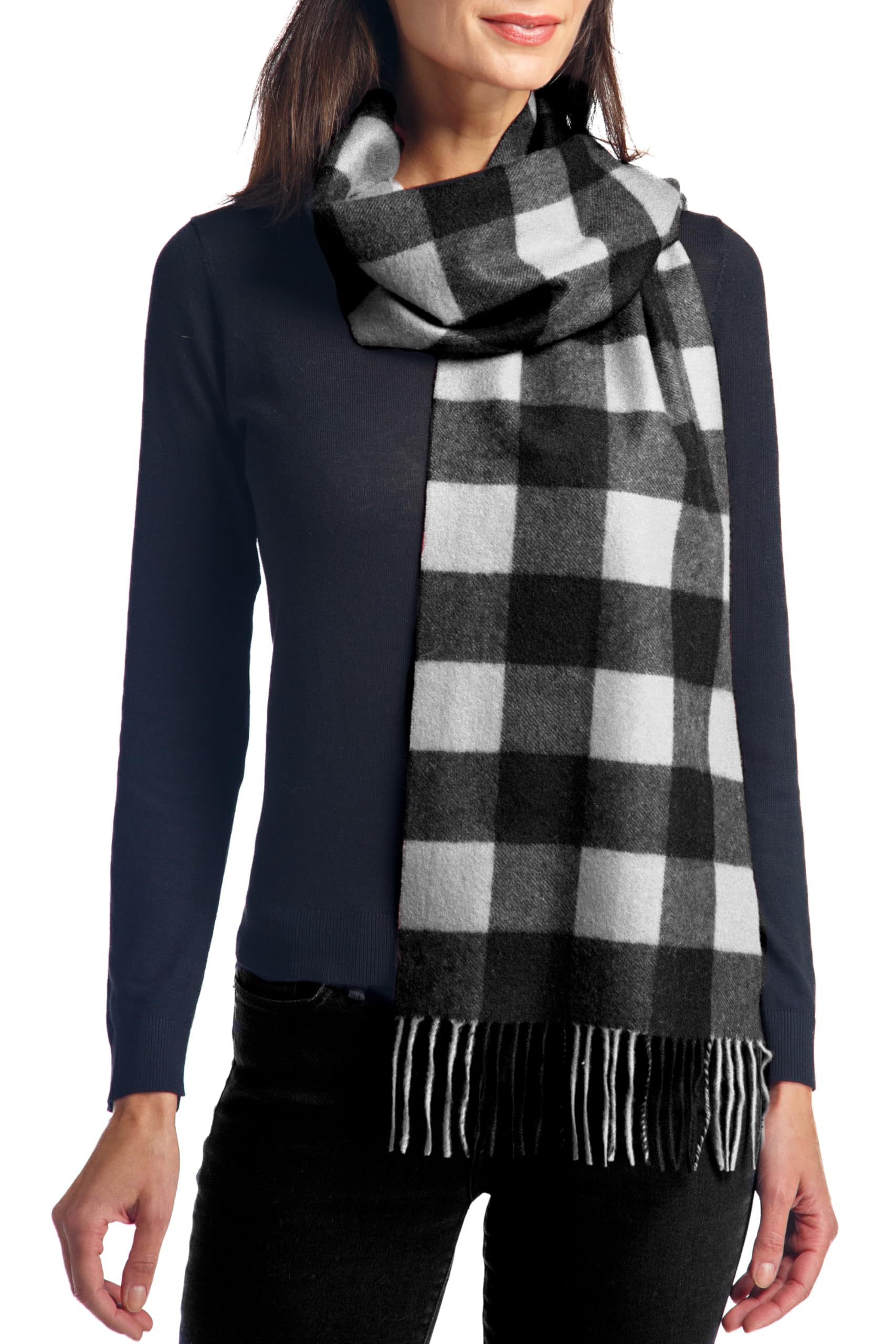 Fishers Finery Women's 100% Pure Cashmere Winter Scarf