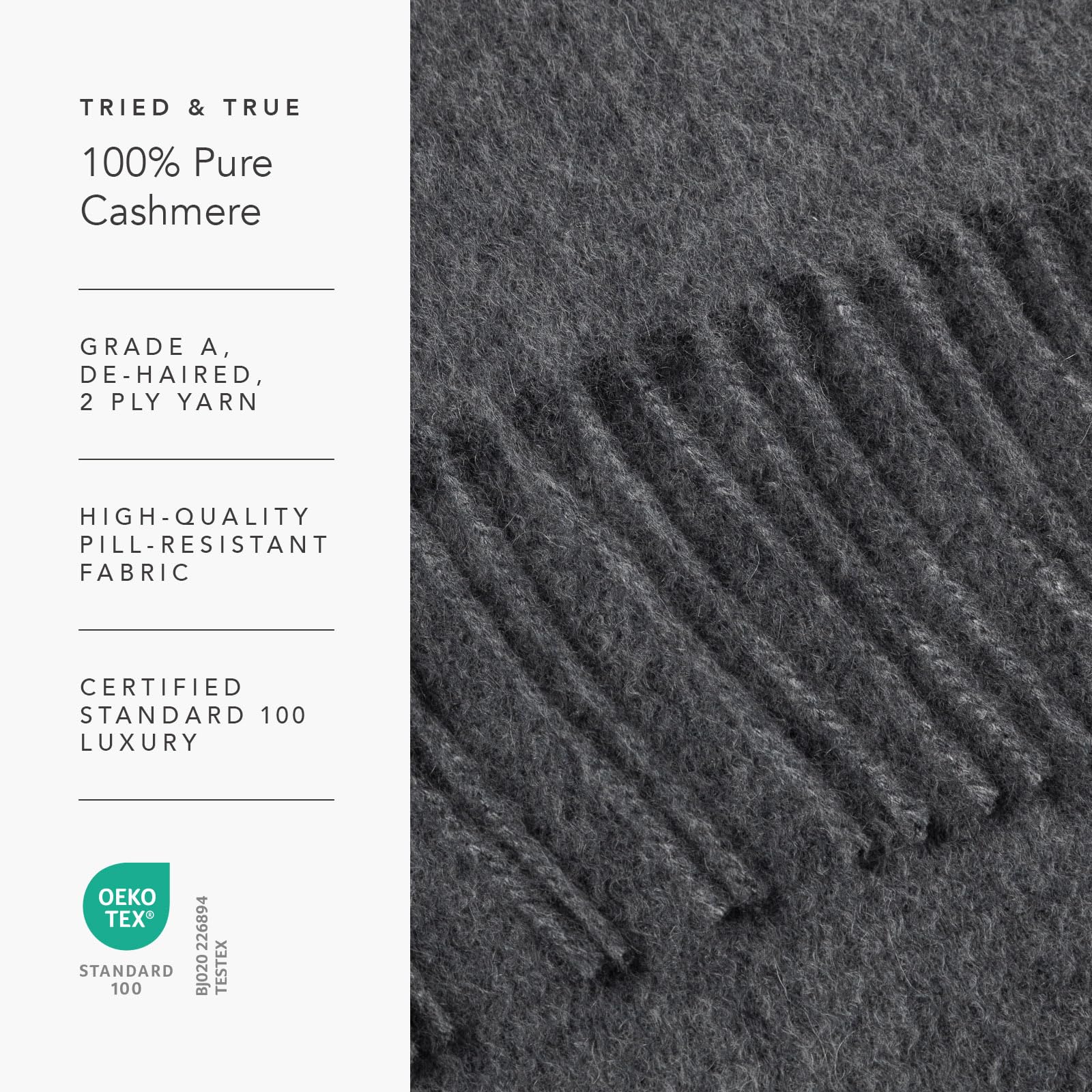 Fishers Finery Women's 100% Pure Cashmere Winter Scarf