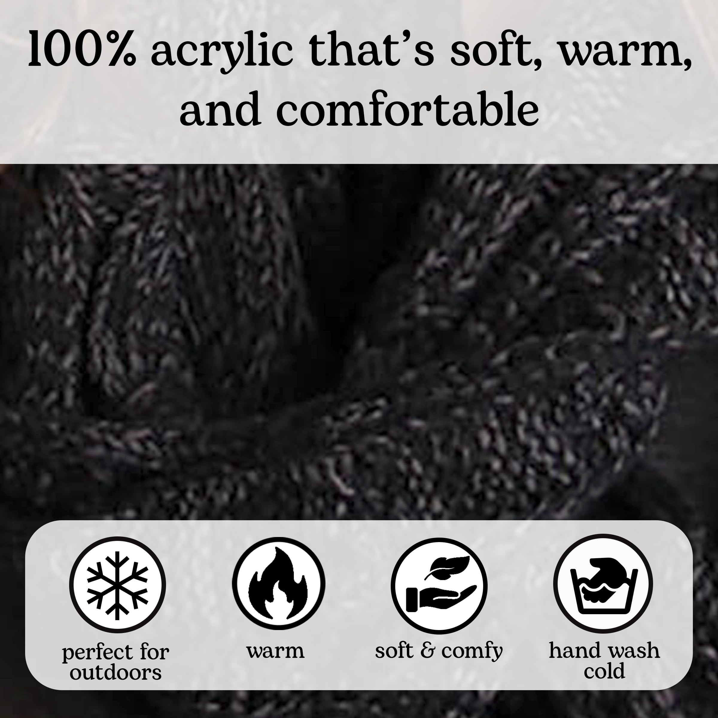 Funky Junque Hat Scarf Glove Set for Women – Matching Winter Set with Oversized Slouchy Beanie, Infinity Scarf & Cozy Gloves