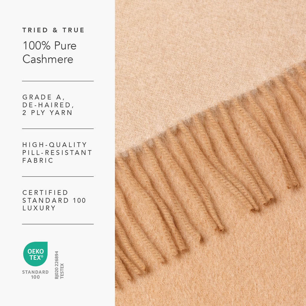 Fishers Finery Women's 100% Pure Cashmere Winter Scarf