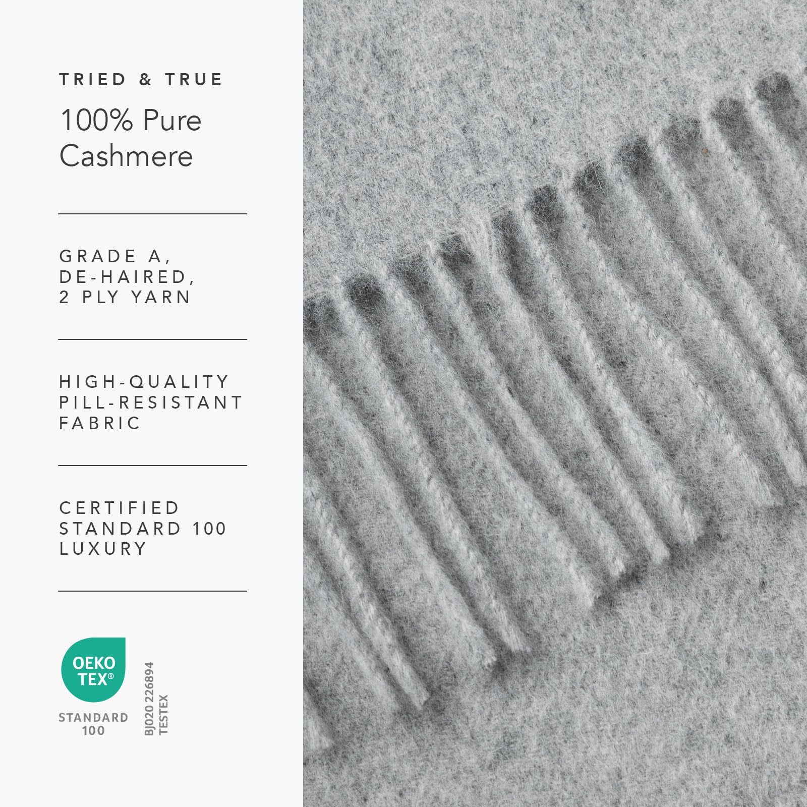 Fishers Finery Women's 100% Pure Cashmere Winter Scarf