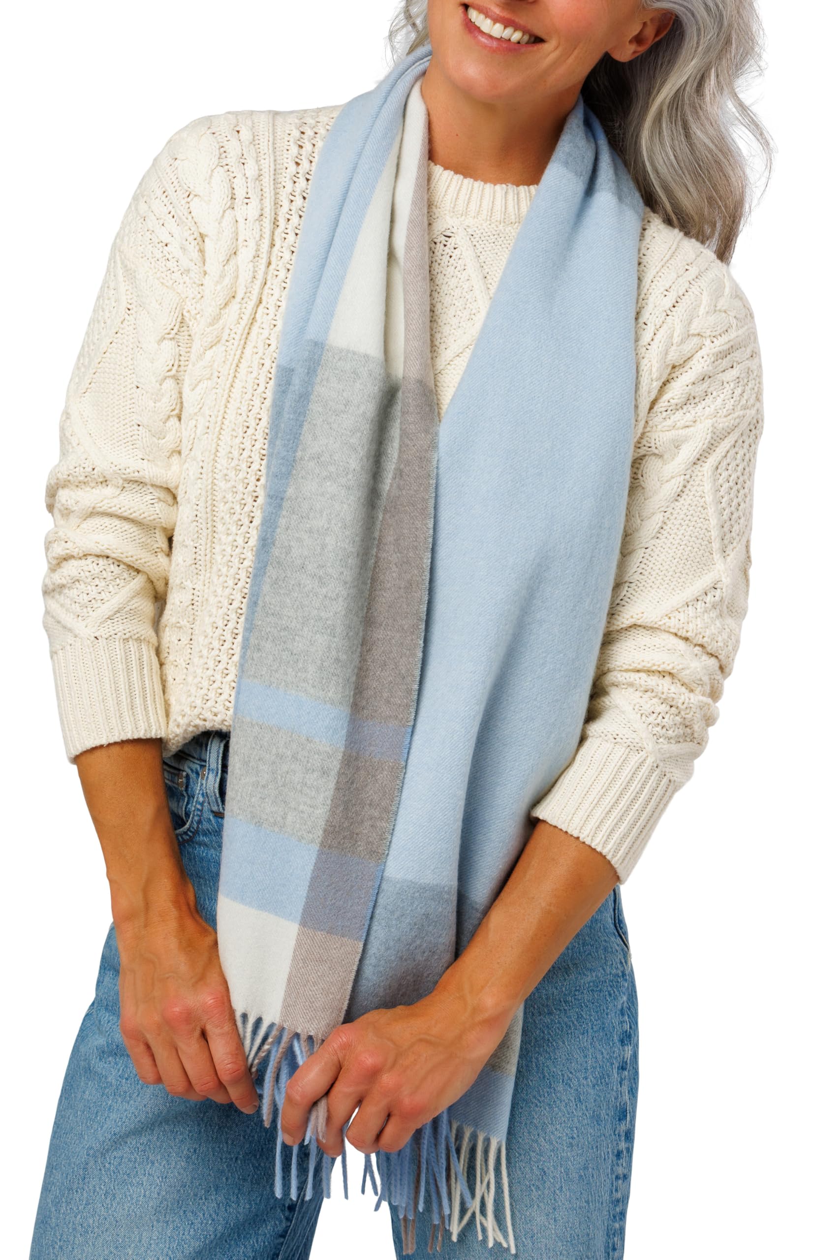 Fishers Finery Women's 100% Pure Cashmere Winter Scarf
