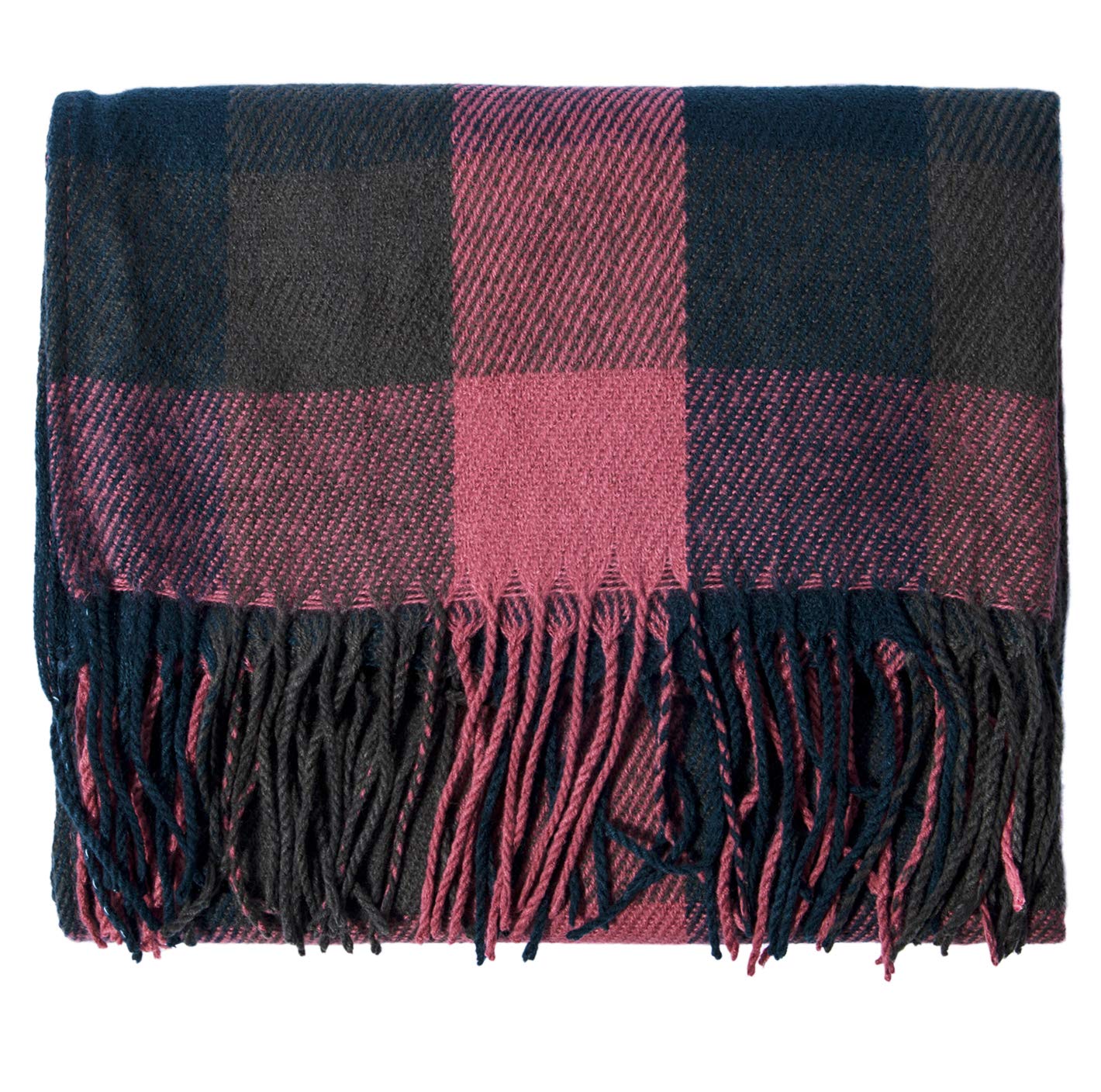 YSense Winter Scarf for Women, Fashion Long Plaid Scarves Warm Big Tartan Blanket Wrap Shawl Ladies Gifts