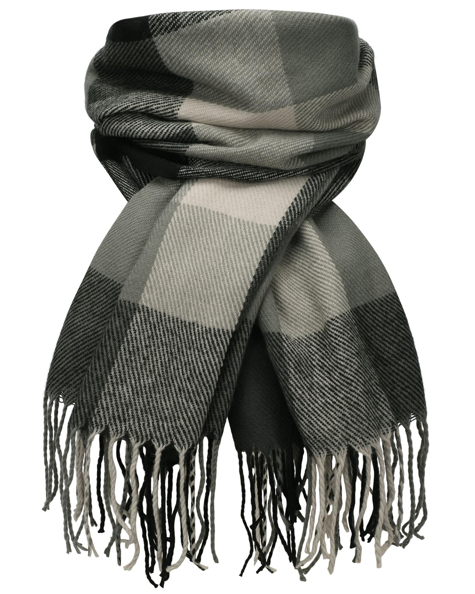 YSense Winter Scarf for Women, Fashion Long Plaid Scarves Warm Big Tartan Blanket Wrap Shawl Ladies Gifts