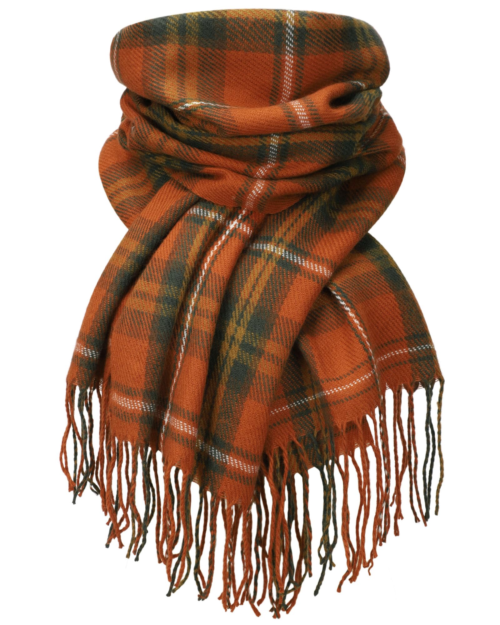 YSense Winter Scarf for Women, Fashion Long Plaid Scarves Warm Big Tartan Blanket Wrap Shawl Ladies Gifts