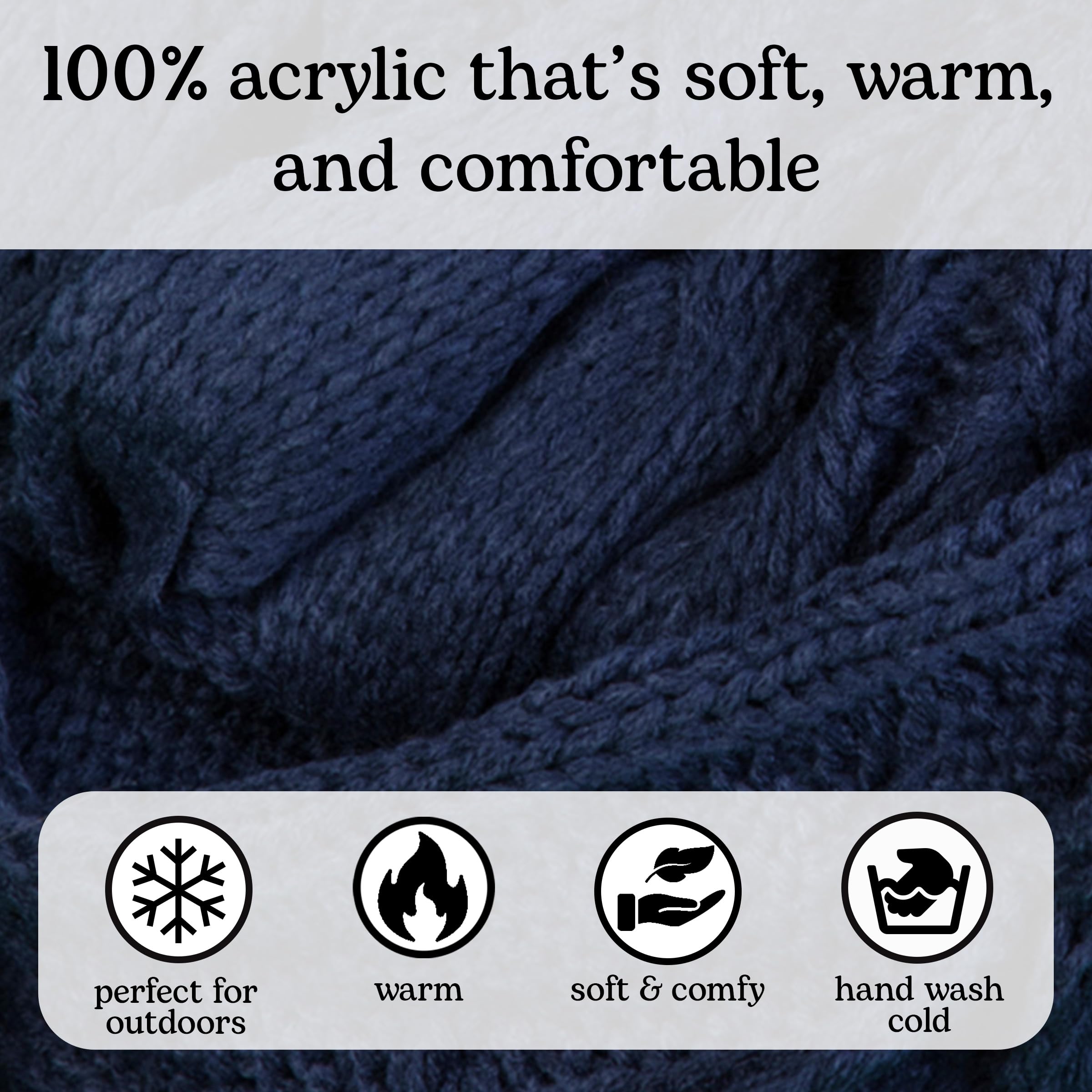 Funky Junque Hat Scarf Glove Set for Women – Matching Winter Set with Oversized Slouchy Beanie, Infinity Scarf & Cozy Gloves