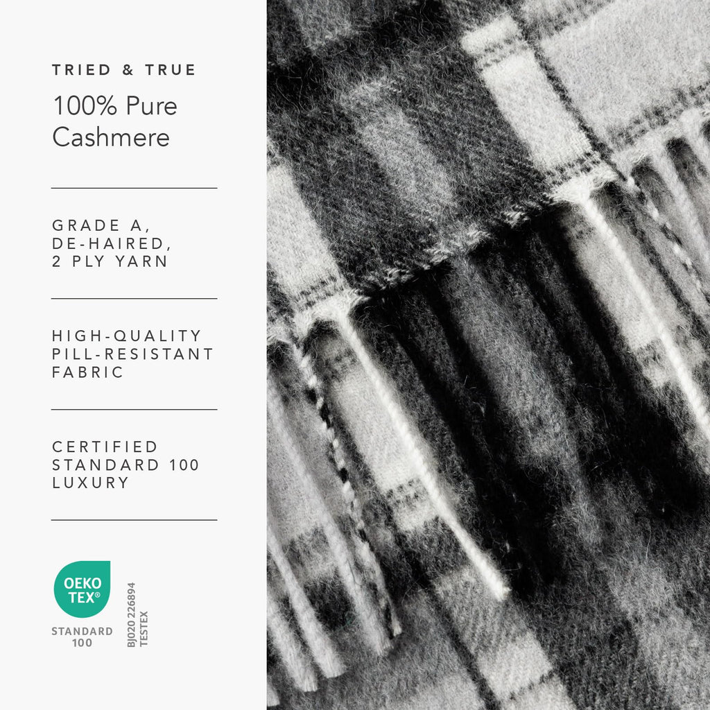 Fishers Finery Women's 100% Pure Cashmere Winter Scarf