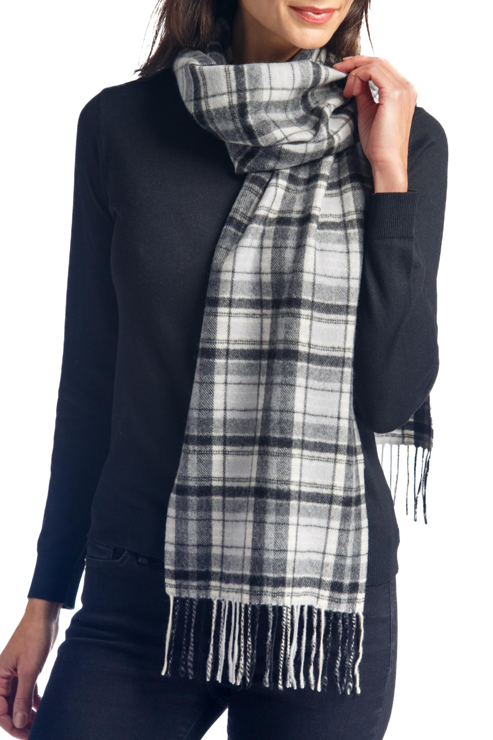 Fishers Finery Women's 100% Pure Cashmere Winter Scarf