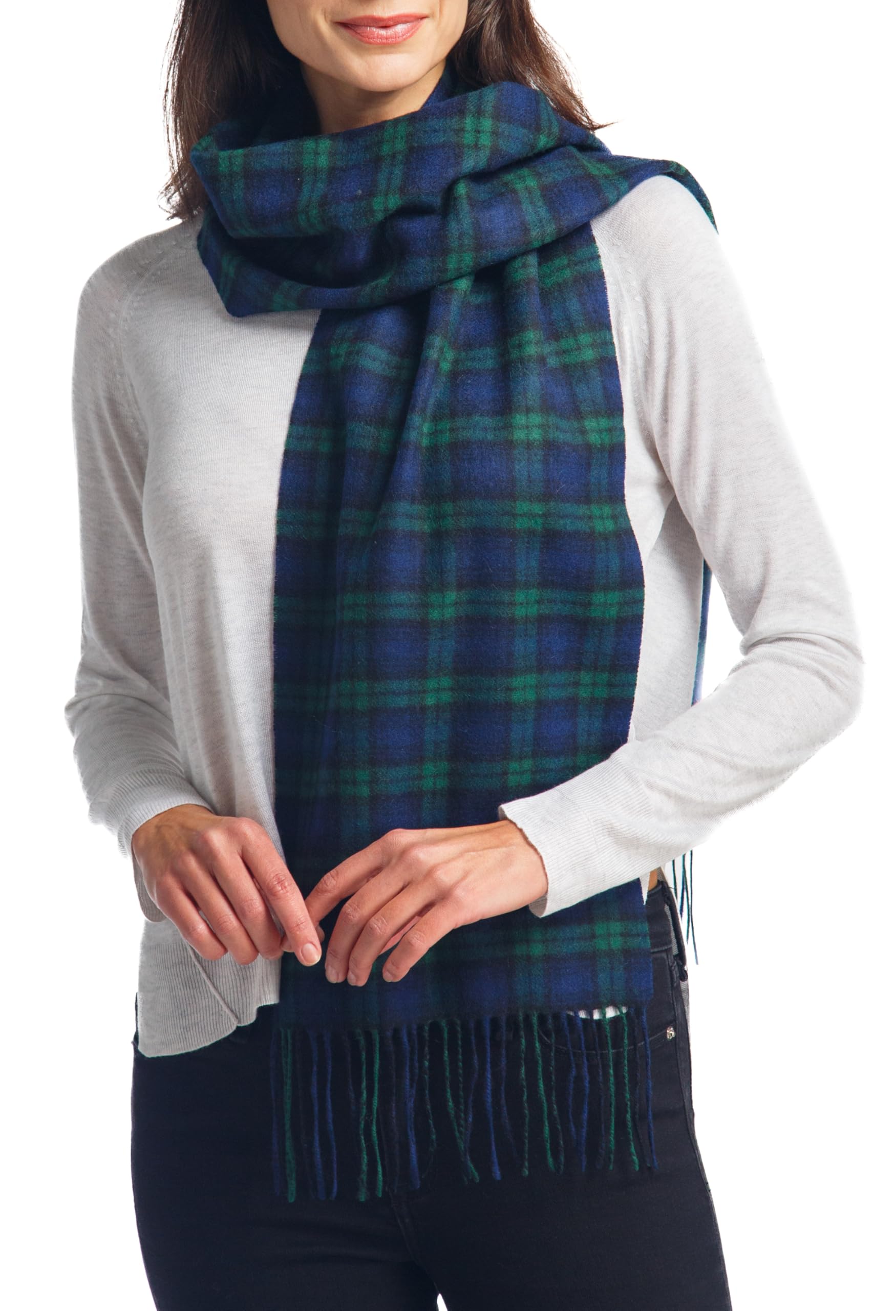 Fishers Finery Women's 100% Pure Cashmere Winter Scarf