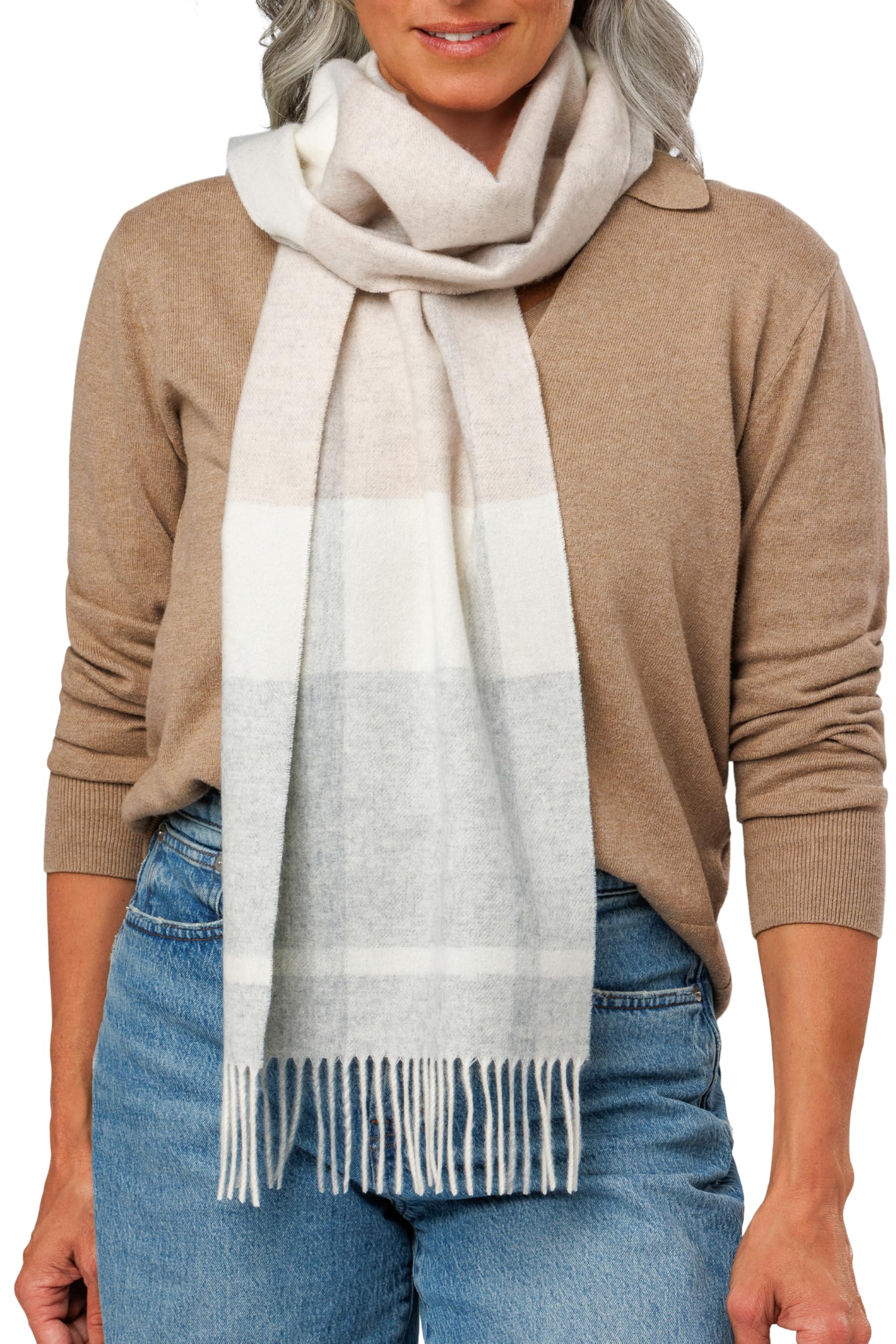 Fishers Finery Women's 100% Pure Cashmere Winter Scarf