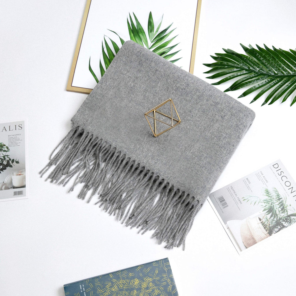 LaniLani 100% Merino Wool Scarf Shawl for Women, Warm and Oversized, Pashmina Cashmere feel, 78” x 28”, Winter Gift for Women